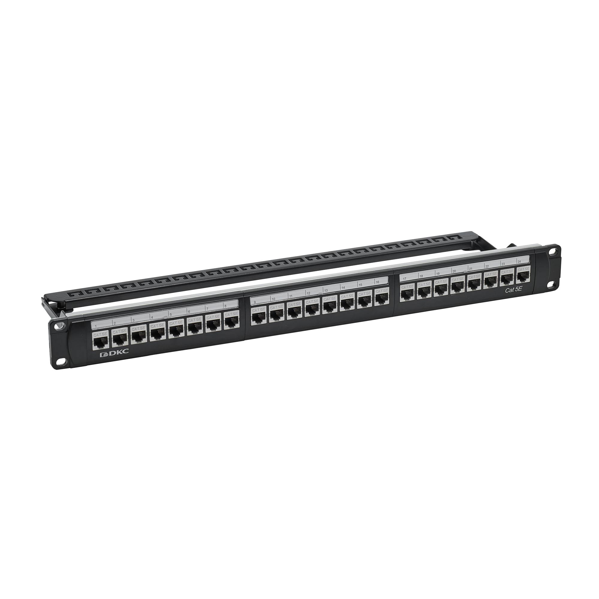 Патч-панель 19", 1U, CAT5E, 24 модуля RJ45, экранированная (RN5PPF24)