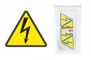 Символ "Молния" (треугольник) 160х160х160мм (SQ0817-0018) (100 шт)