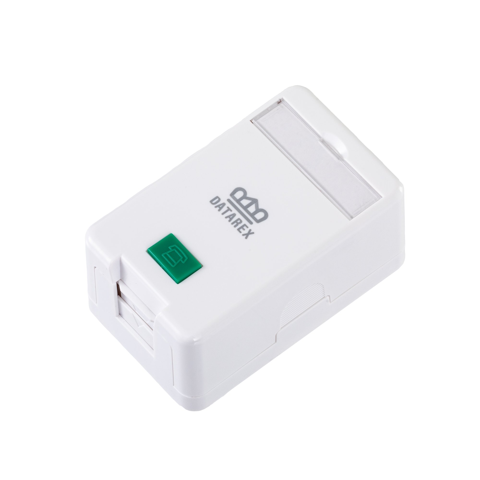 Коробка настенная, 1 порт, шторка, белый (DR-512000)