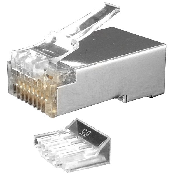 RJ-45 (8P8C) Cat.6, экран., со вставкой