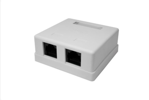 Компьютерная розетка 8P8C (RJ-45), UTP, Cat.6, 2 порта (10-0310-1)