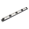 Коммутационная панель кат.6, UTP, 19", 1U, 24xRJ45, 568A/В, черный (DR-4003)