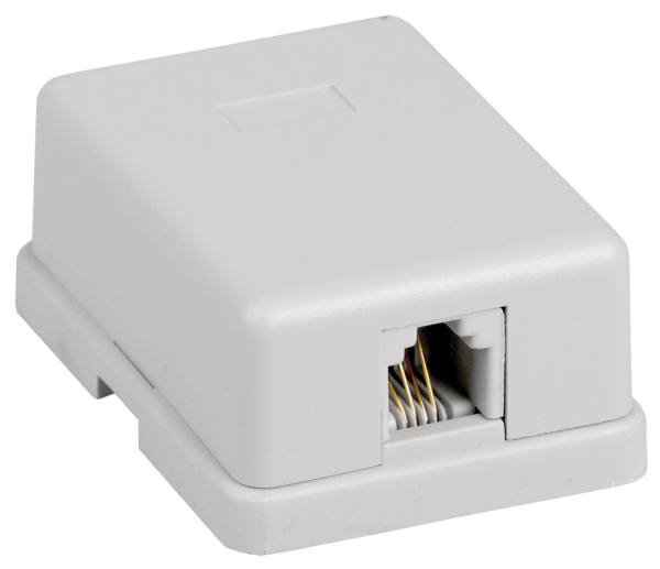 GENERICA Розетка информационная настенная RJ12 кат. 3 UTP 1 порт (CS2-3C03U-12-G)