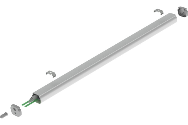 LUMIN 38 37Вт 5000К IP67 4300лм 1245х76х71 CRI80 milky сер