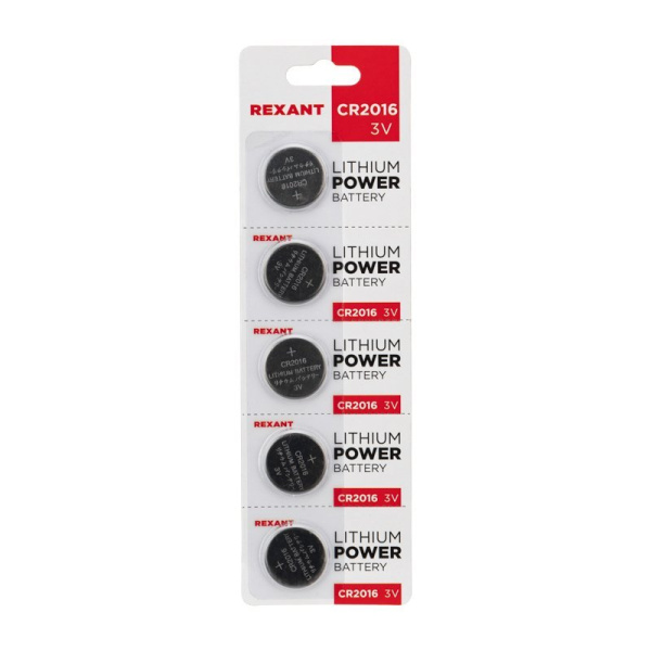 Литиевые батарейки CR2016 3 V 80 mAh (30-1106)