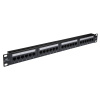 Коммутационная панель кат.6, UTP, 19", 1U, 24xRJ45, 568A/В, черный (DR-4003)
