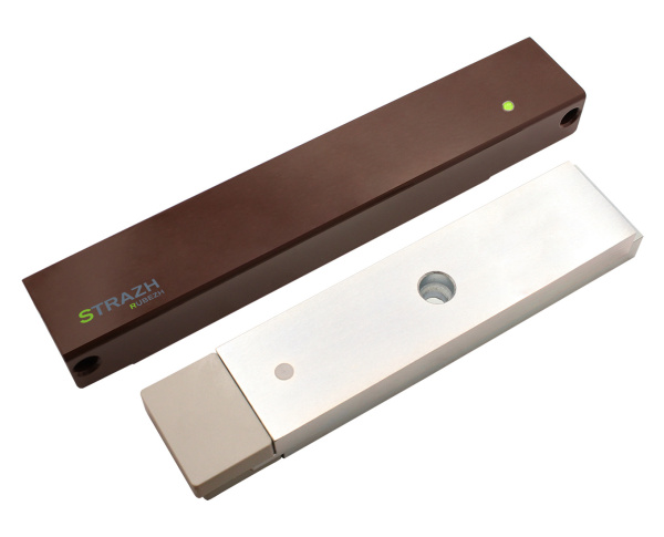 Замок электромагнитный адресный RUBEZH STRAZH STR-ALM-300P OSDP 12 (коричневый)